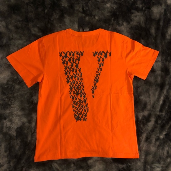 VLONE | Shirts | Vlone X Playboy Orange 